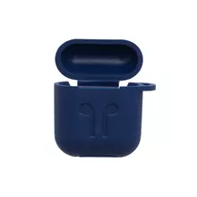 Чохол + карабін Anomaly для навушників Apple AirPods Silicone Case Dark Blue (Темно-Синій)