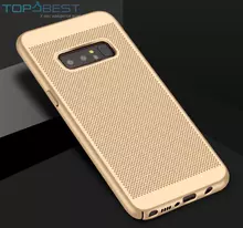 Ультратонкий чехол бампер для Samsung Galaxy Note 8 N950 Anomaly Air Gold (Золотой)