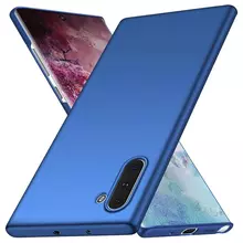 Ультратонкий чехол бампер для Samsung Galaxy Note 10 Anomaly Matte Blue (Синий)