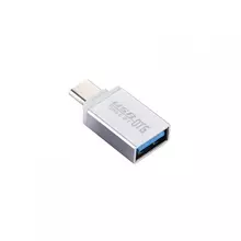 Кабель переходник USB to Type C Anomaly OTG Cable Adapter для планшетов и смартфонов Silver (Серебристый)