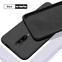 Чехол бампер для OnePlus 7T Pro Anomaly Silicone (с микрофиброй) Black (Черный)