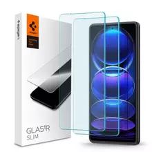 Захисне скло Spigen Glas.tR Slim (2 шт. у комплекті) для Xiaomi Redmi Note 12 Pro 5G / Redmi Note 12 Pro Plus 5G / Poco X5 Pro Clear (Прозорий) AGL06045