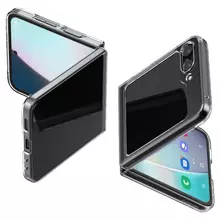 Противоударный чехол бампер Spigen Air Skin для Samsung Galaxy Z Flip 5 Crystal Clear (Прозрачный) ACS06230