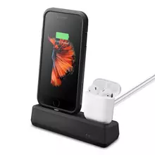 Док-станция и подставка Spigen iPhone &amp; Airpods Universal Stand S317 Black (Черный) 000CD21452