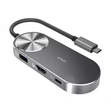 USB-Hub VAVA USB C Hub with 100W Power Delivery, SD Card Reader, 4K HDMI Port, 2 USB 3.0 Ports Gray (Серый) VA-UC005