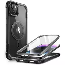 Противоударный чехол бампер i-Blason Ares with Screen Protector MagSafe для iPhone 15 Plus Black (Черный)
