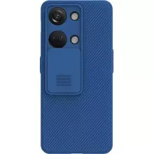 Противоударный чехол бампер Nillkin CamShield (шторка на камеру) для OnePlus Ace 2V / Nord 3 Blue (Синий)