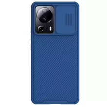 Противоударный чехол бампер Nillkin CamShield Pro (шторка на камеру) для Xiaomi 13 Lite / Civi 2 Blue (Синий)