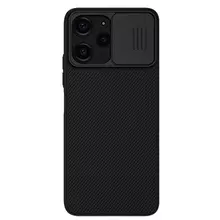 Противоударный чехол бампер Nillkin CamShield (шторка на камеру) для Xiaomi Redmi 12 Black (Черный) 