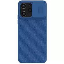 Противоударный чехол бампер Nillkin CamShield (шторка на камеру) для Xiaomi Redmi 12 Blue (Синий) 