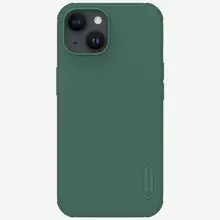 Противоударный чехол бампер Nillkin Super Frosted Shield Pro Magnetic для iPhone 15 Plus Deep Green (Зеленый) 