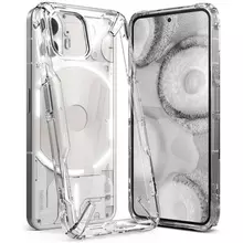 Противоударный чехол бампер Ringke Fusion-X для Nothing Phone (2) Crystal Clear (Прозрачный)