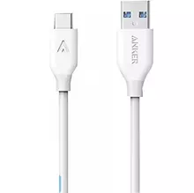 Кабель Anker Powerline USB-C to USB-A 3.0 - 0.9м V3 White (Белый) A8163H21