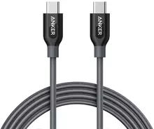 Кабель Anker Powerline+ USB-C to USB-С 3.0 - 1.8м V3 Gray (Серый) A81880A1