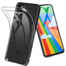 Ультратонкий чохол бампер для Google Pixel 5 Anomaly Jelly Transparent (Прозорий)