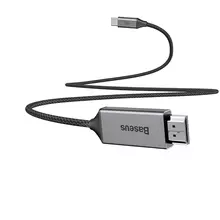 Кабель для зарядки Baseus Video Type C to HDMI Adapter Cable Space Gray (Черный) NP021180R01BS