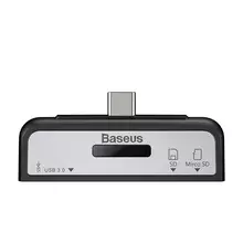 Переходник Baseus Data Migration Series OTG USB 3.O Card Reader Black (Черный) ACTQY-01