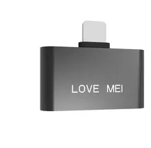 Перехідник Love Mei Lightning Audio Adapter для Apple iPhone 7/7 Plus/8/8 Plus/X Black (Чорний)