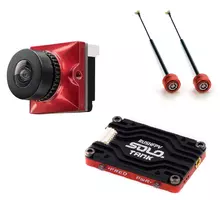Комплект Камера для FVP Caddx Ratel 2 + Видеопередатчик RUSH Tank Solo 5.8G 25/400/800/1600mW + Антенны RushFPV Cherry 5.8GHz MMCX Angle RHCP 85 мм Red (Красный)
