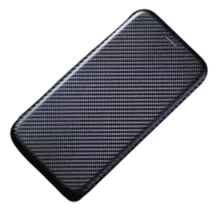 Чехол книжка для Huawei Honor X8a Anomaly Carbon Book Black (Черный) 