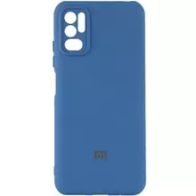 Противоударный чехол бампер Epik Silicone Cover My Color Full Camera (A) для Xiaomi Redmi Note 10 5G / Poco M3 Pro Navy Blue (Синий)