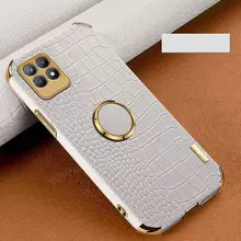 Чохол бампер для Huawei Honor X8a Anomaly X-Case (з кільцем-тримачем) White (Білий)