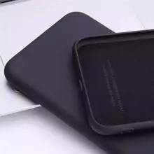 Чохол бампер для Oppo A78 4G Anomaly Silicone (з мікрофіброю) Black (Чорний) 