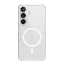 Чехол бампер Nillkin TPU Nature Pro Magnetic для Samsung Galaxy S24 White (Белый) 