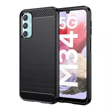 Протиударний чохол бампер для Samsung Galaxy M34 5G iPaky Carbon Fiber Black (Чорний) 