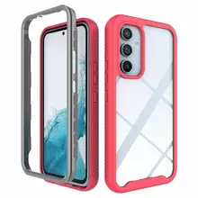 Протиударний чохол бампер для Samsung Galaxy A55 Anomaly Hybrid 360 Pink / Grey (Рожевий / Сірий) 