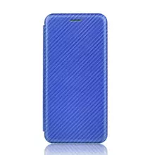 Чехол книжка для Nokia C32 Anomaly Carbon Book Blue (Синий) 