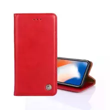 Чехол книжка для OnePlus 12 idools Retro Red (Красный) 