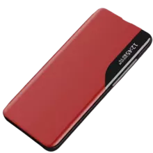 Интерактивная чехол книжка для Xiaomi Poco X6 Pro Anomaly Smart View Flip Red (Красный) 