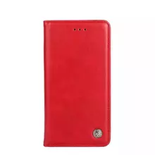 Чехол книжка для Xiaomi Redmi 13 idools Retro Red (Красный) 