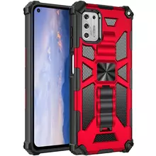 Противоударный чехол бампер для Samsung Galaxy A35 Anomaly Hybrid Armor (встроенная подставка) Red (Красный) 