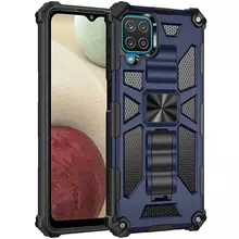 Протиударний чохол бампер для Realme 11 4G Anomaly Hybrid Armor (вбудована підставка) Blue (Синій) 
