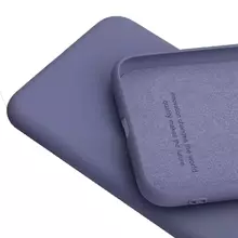 Чехол бампер для Xiaomi Poco F6 Anomaly Silicone (с микрофиброй) Purple (Пурпурный) 