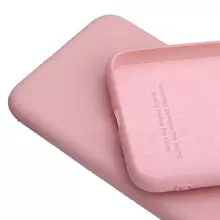 Чехол бампер для Xiaomi Poco F6 Anomaly Silicone (с микрофиброй) Sand Pink (Песочный Розовый) 