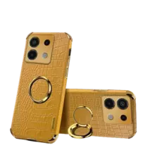 Чехол бампер для Xiaomi Redmi K70 Anomaly X-Case (с кольцом-держателем) Yellow (Желтый) 