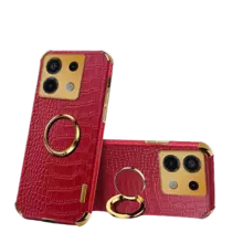 Чехол бампер для Xiaomi Redmi Note 13 Pro Anomaly X-Case (с кольцом-держателем) Red (Красный) 