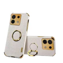Чехол бампер для Xiaomi Redmi Note 13 Pro Anomaly X-Case (с кольцом-держателем) White (Белый) 