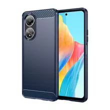 Противоударный чехол бампер для Oppo A38 / A18 iPaky Carbon Fiber Blue (Синий)