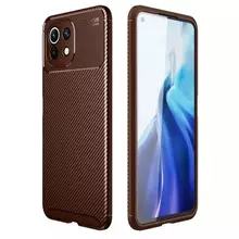 Противоударный чехол бампер для Xiaomi Redmi K70 Ipaky Lasy Brown (Коричневый) 