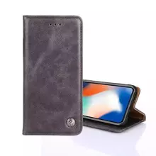 Чехол книжка для Vivo X100 Pro idools Retro Grey (Серый)