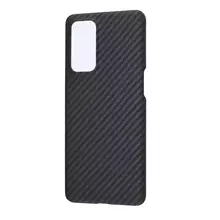 Премиальный чехол бампер для Oppo Reno 12 Pro 5G Anomaly Carbon Plaid (Открытый модуль камеры) Black (Черный)