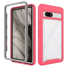 Протиударний чохол бампер для Google Pixel 8a Anomaly Hybrid 360 Pink / Grey (Рожевий / Сірий)