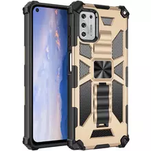 Протиударний чохол бампер для Motorola Moto G24 Power Anomaly Hybrid Armor (вбудована підставка) Gold (Золотий)