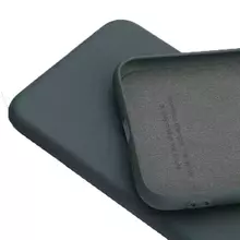 Чохол бампер для OnePlus Nord 4 Anomaly Silicone (з мікрофіброю) Dark Green (Темно зелений)