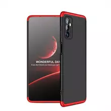 Ультратонкий чохол бампер для Samsung Galaxy M15 GKK Dual Armor Black / Red (Чорний / Червоний)