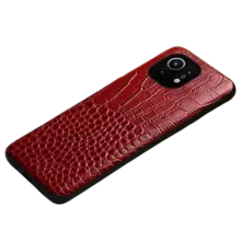 Чехол бампер для Huawei P60 Pro Anomaly Crocodile Style Red (Красный)
